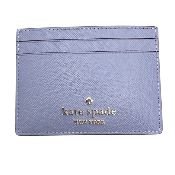 Kate Spade Madison Small Slim Card Holder Lavender/Periwinkle - Picture 1 of 7
